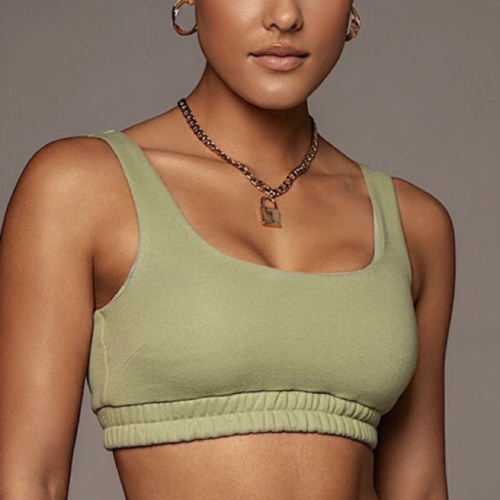 NWT Jluxlabel Fleece Crop Top size Large